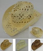Paper Straw Cowboy Hat [Large Open Weave]